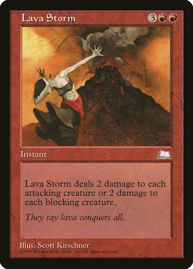 Lava Storm Front Face