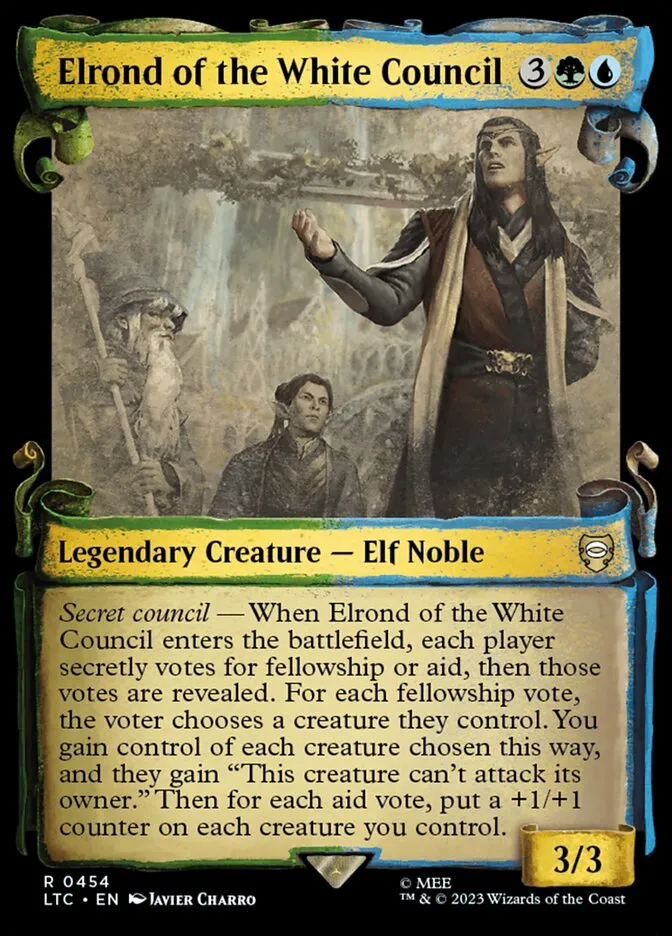 Elrond of the White Council Front Face