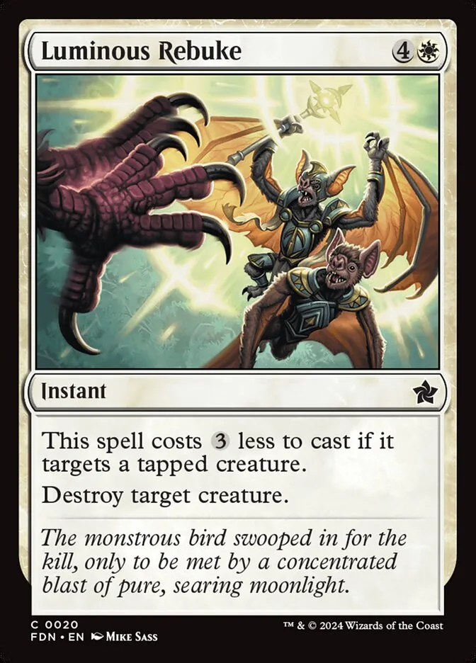 Luminous Rebuke Front Face