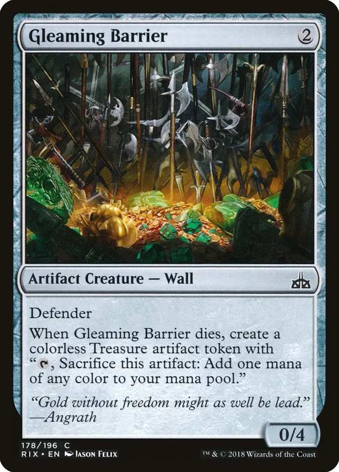 Gleaming Barrier Front Face
