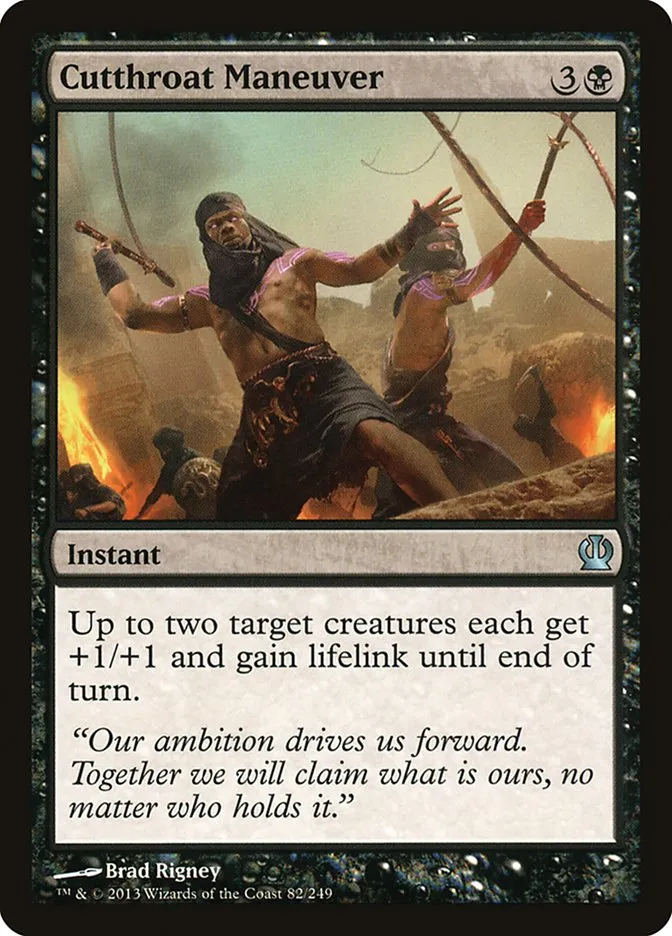 Cutthroat Maneuver Front Face
