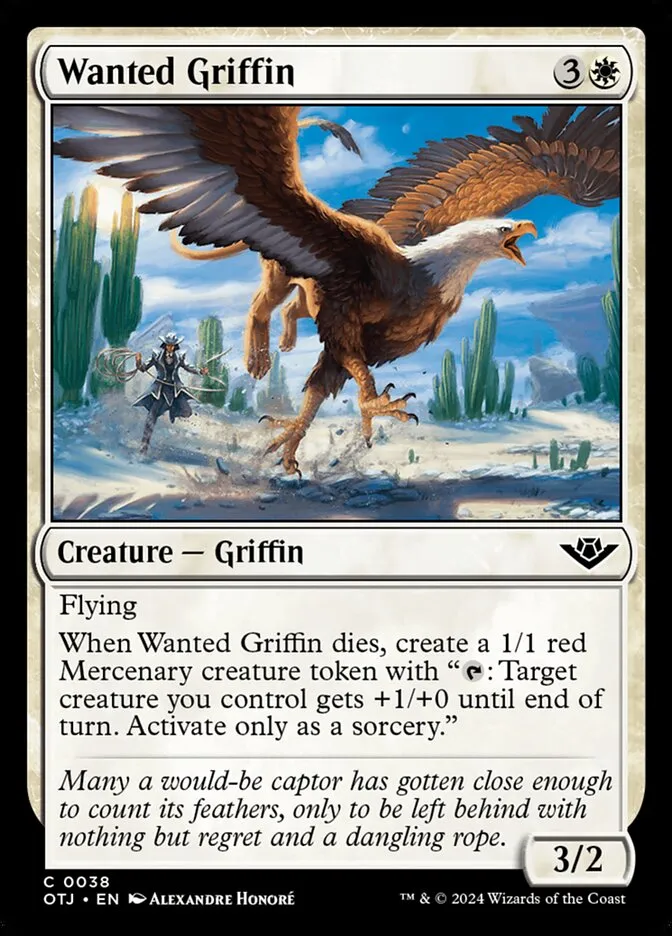 Wanted Griffin Front Face
