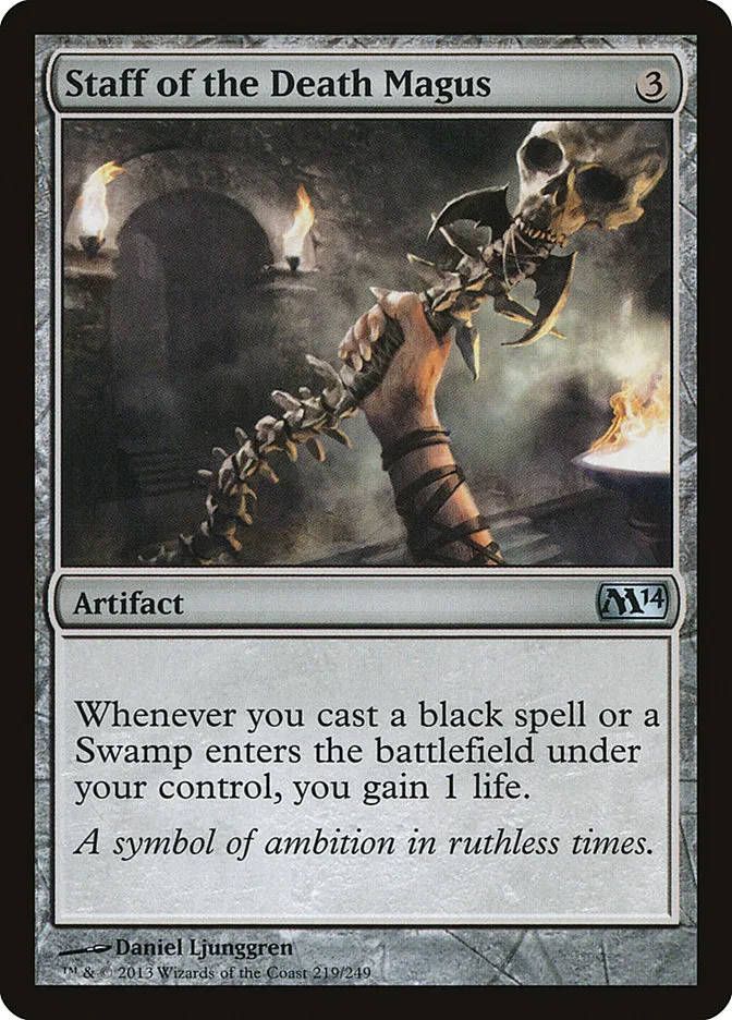 Staff of the Death Magus Front Face