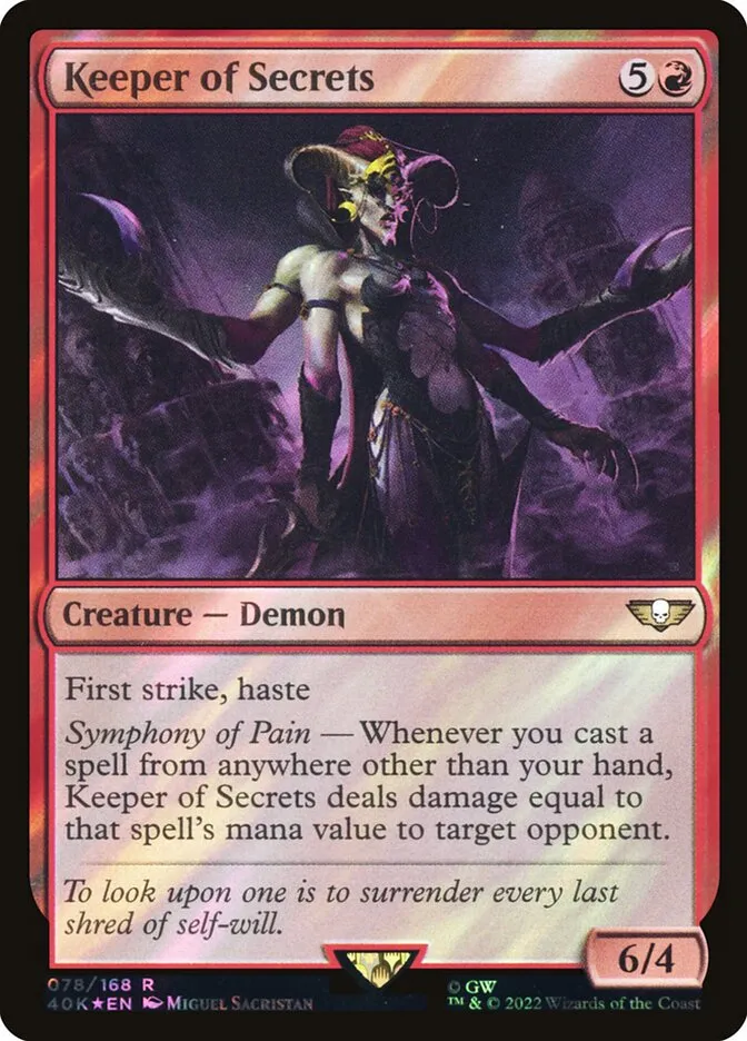 Keeper of Secrets Front Face