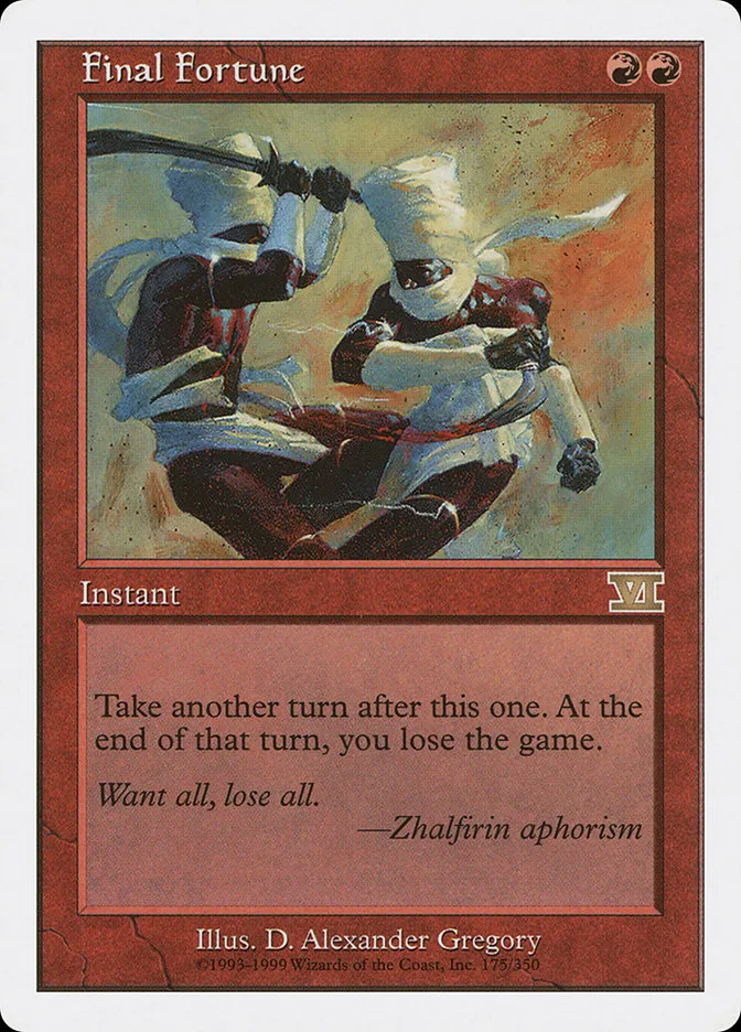 Final Fortune Front Face