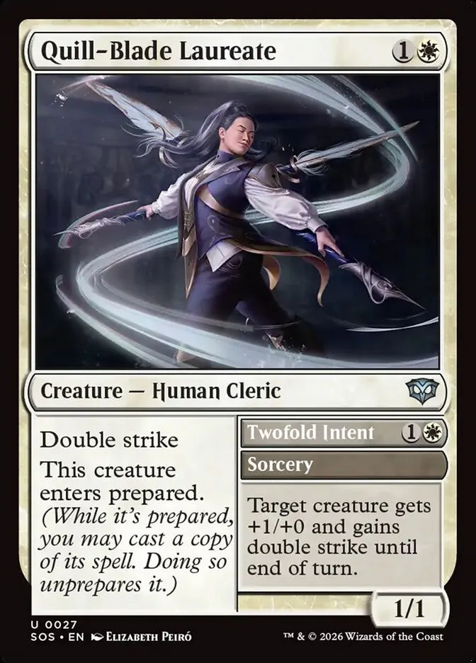 Quill-Blade Laureate // Twofold Intent Front Face