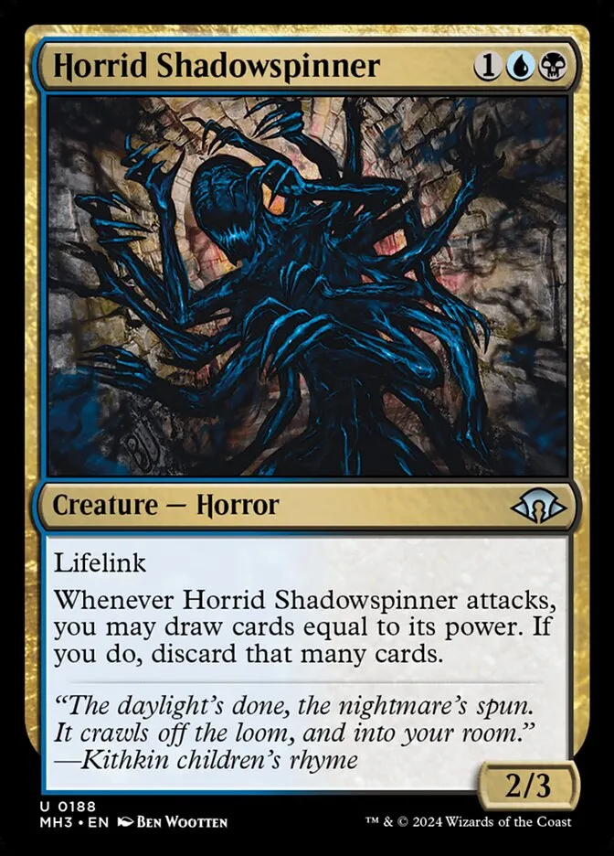 Horrid Shadowspinner Front Face