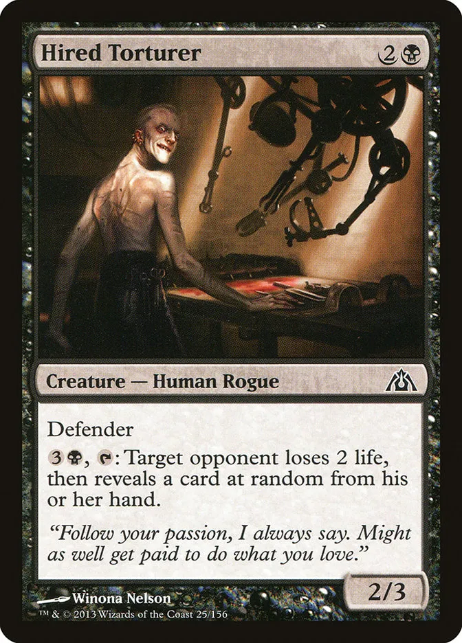 Hired Torturer Front Face