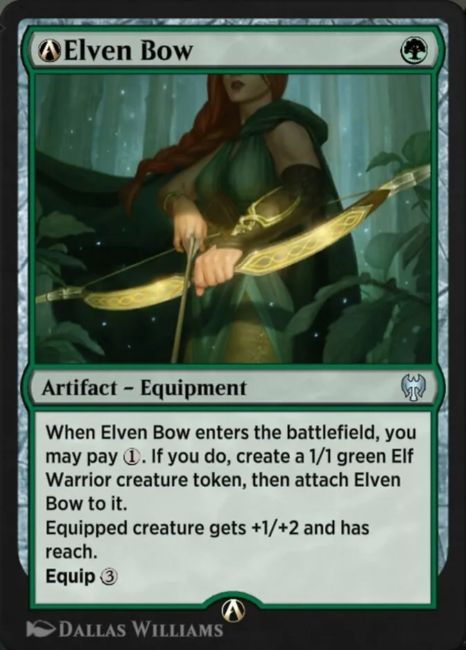 A-Elven Bow Front Face