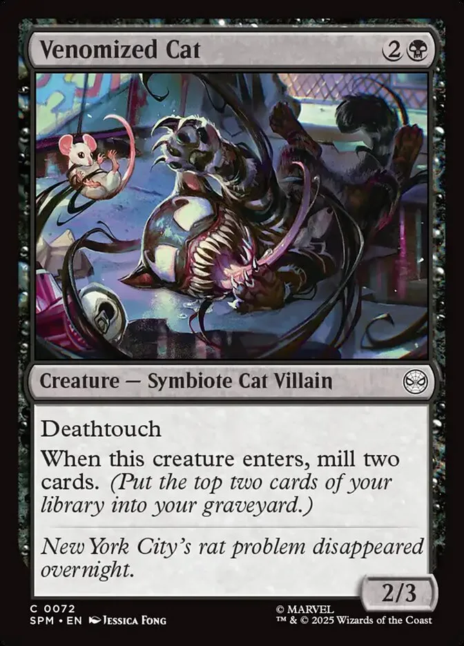 Venomized Cat Front Face