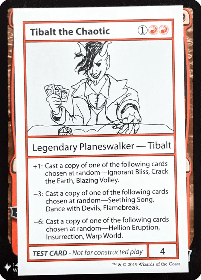 Tibalt the Chaotic Front Face