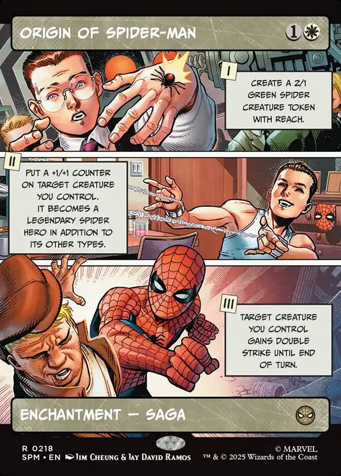 Origin of Spider-Man Front Face