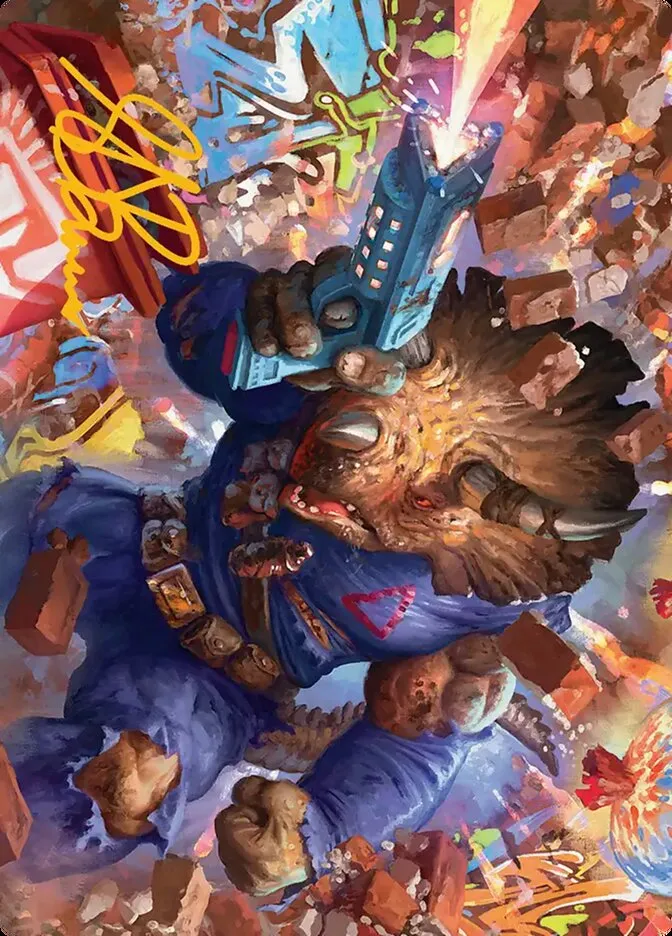Zog, Triceraton Castaway // Zog, Triceraton Castaway Front Face