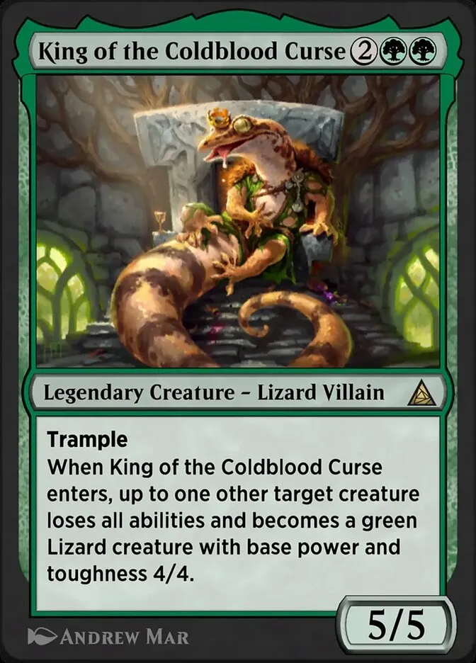 Lizard, Connors's Curse Front Face