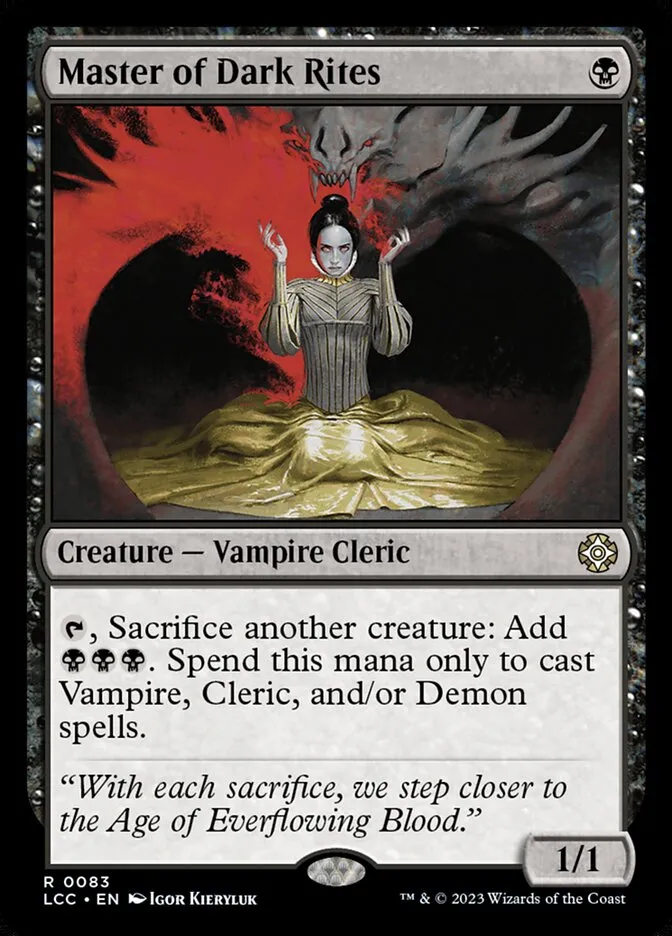 Master of Dark Rites Front Face