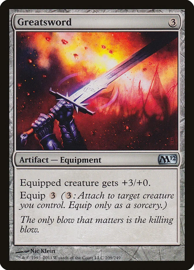 Greatsword Front Face