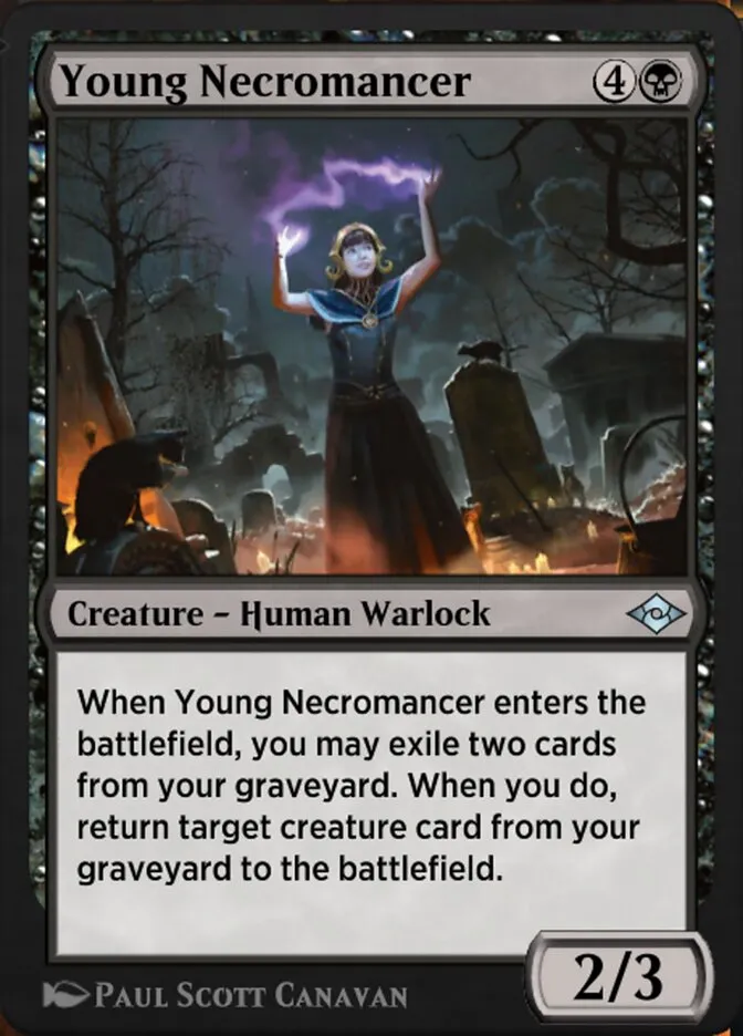 Young Necromancer Front Face
