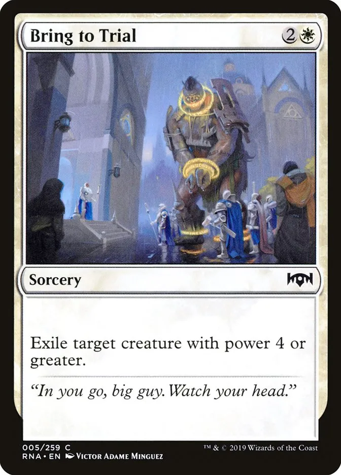 Bring to Trial Front Face
