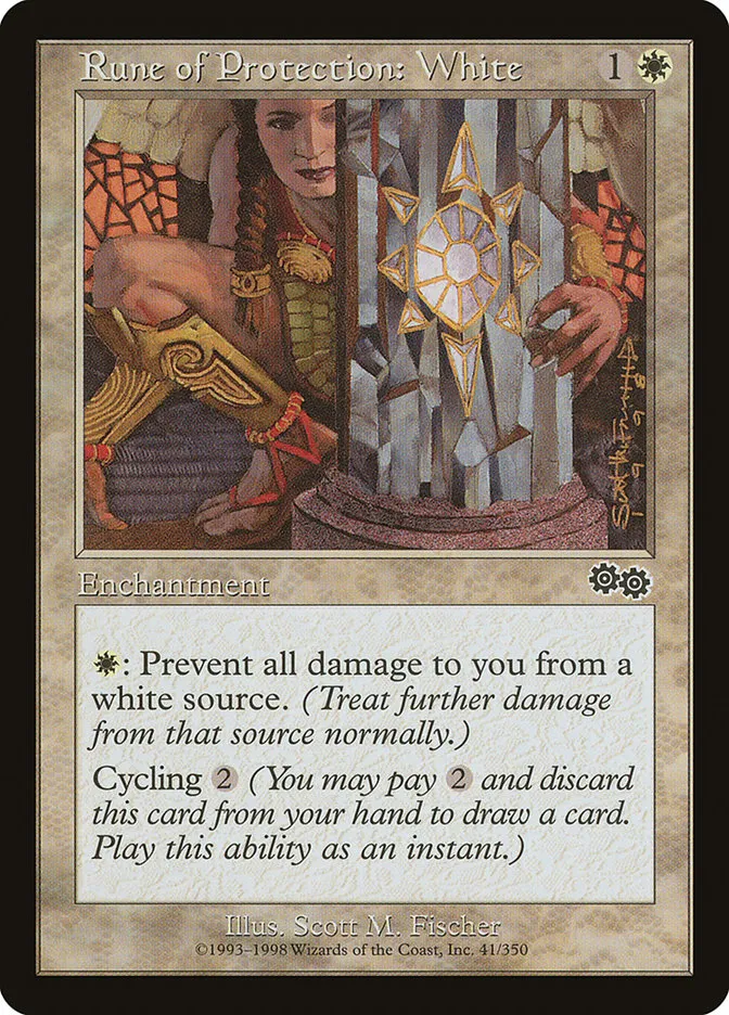Rune of Protection: White Front Face