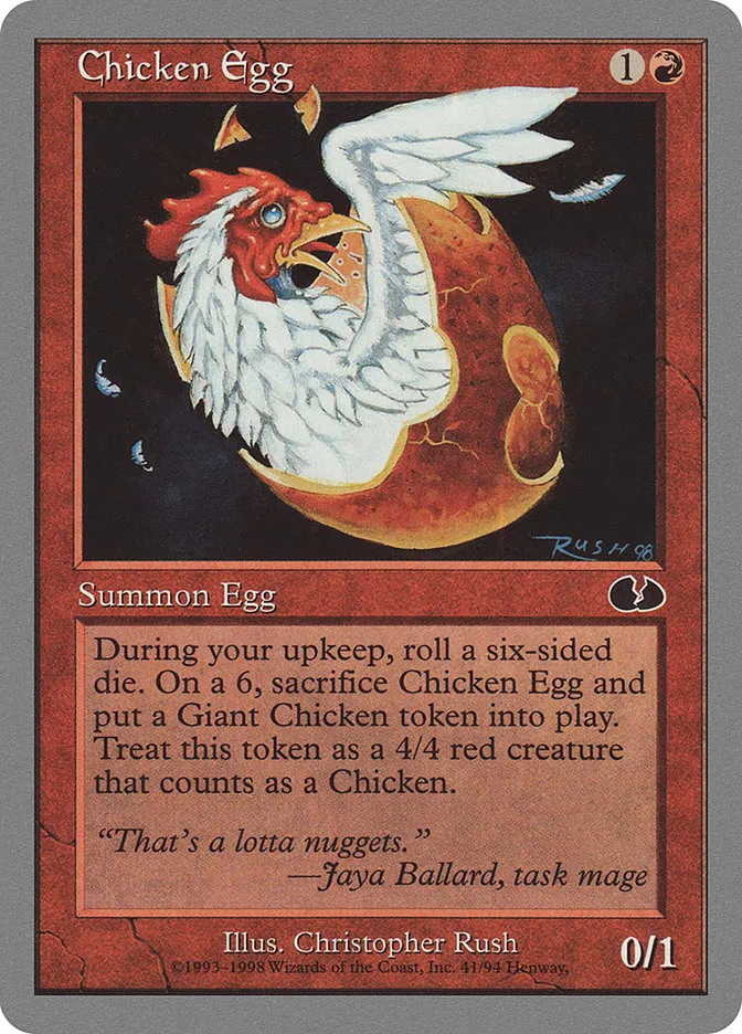 Chicken Egg Front Face