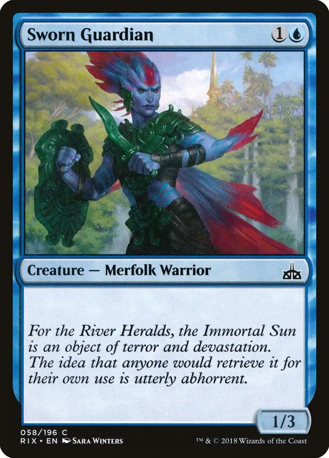 Sworn Guardian Front Face
