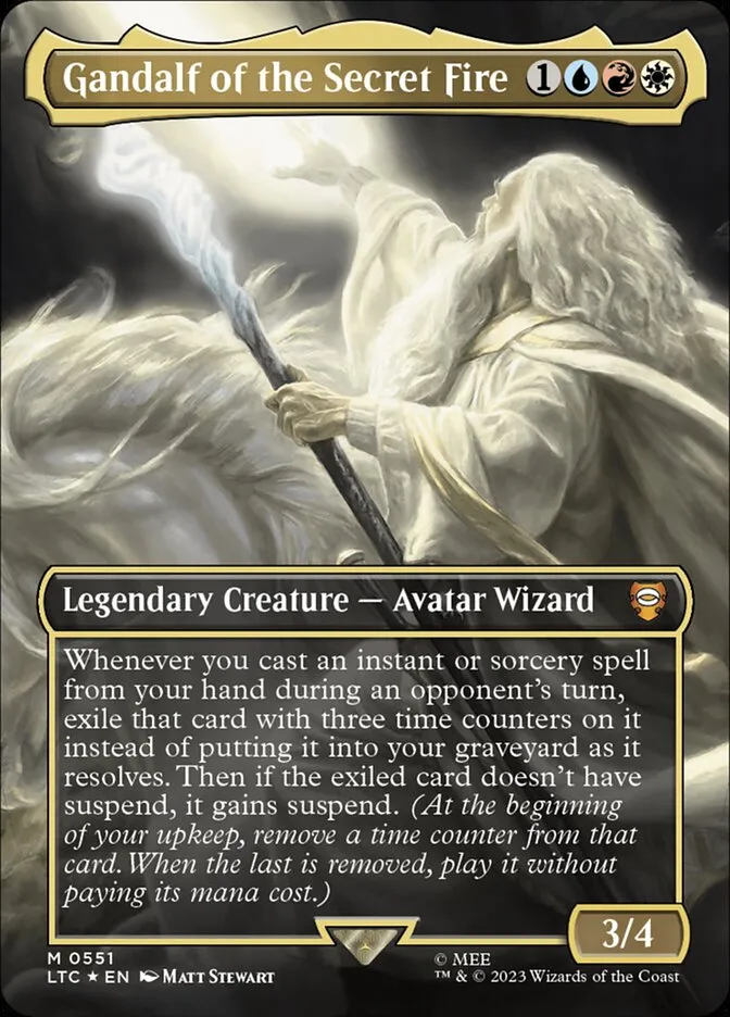Gandalf of the Secret Fire Front Face
