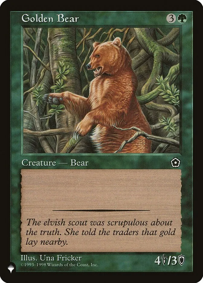 Golden Bear Front Face