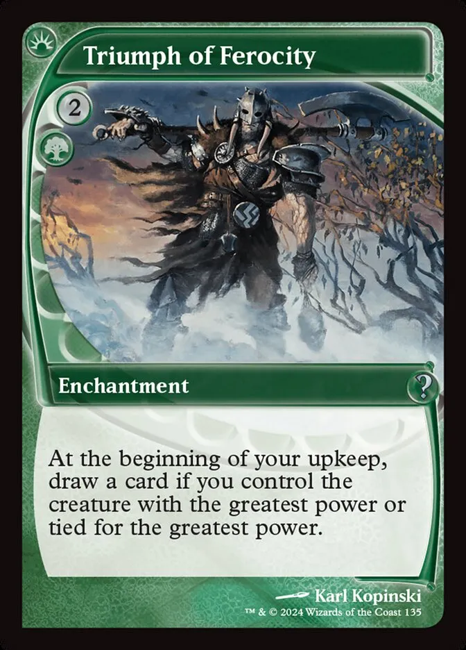 Triumph of Ferocity Front Face