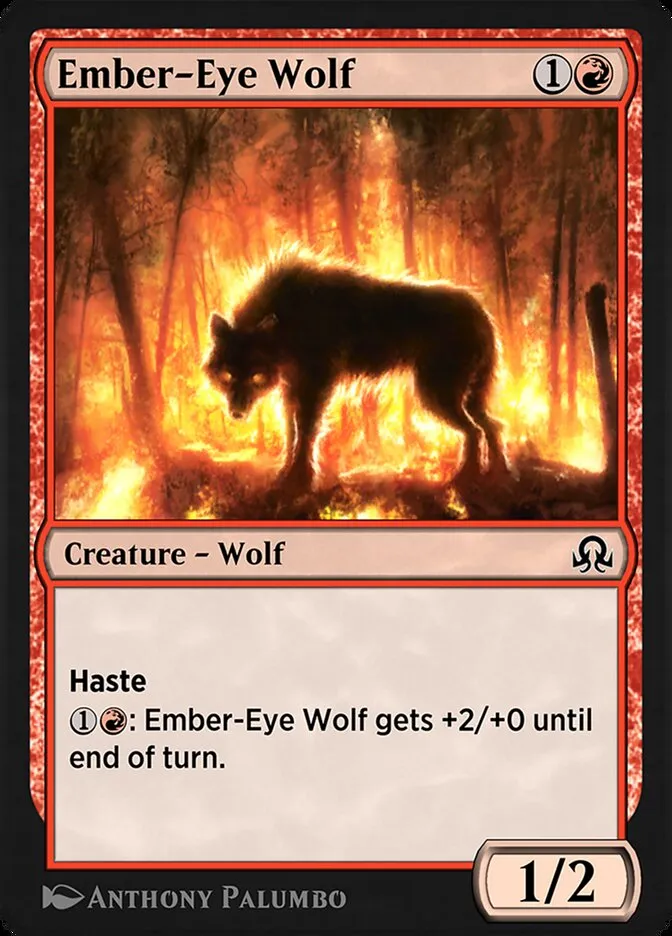 Ember-Eye Wolf Front Face