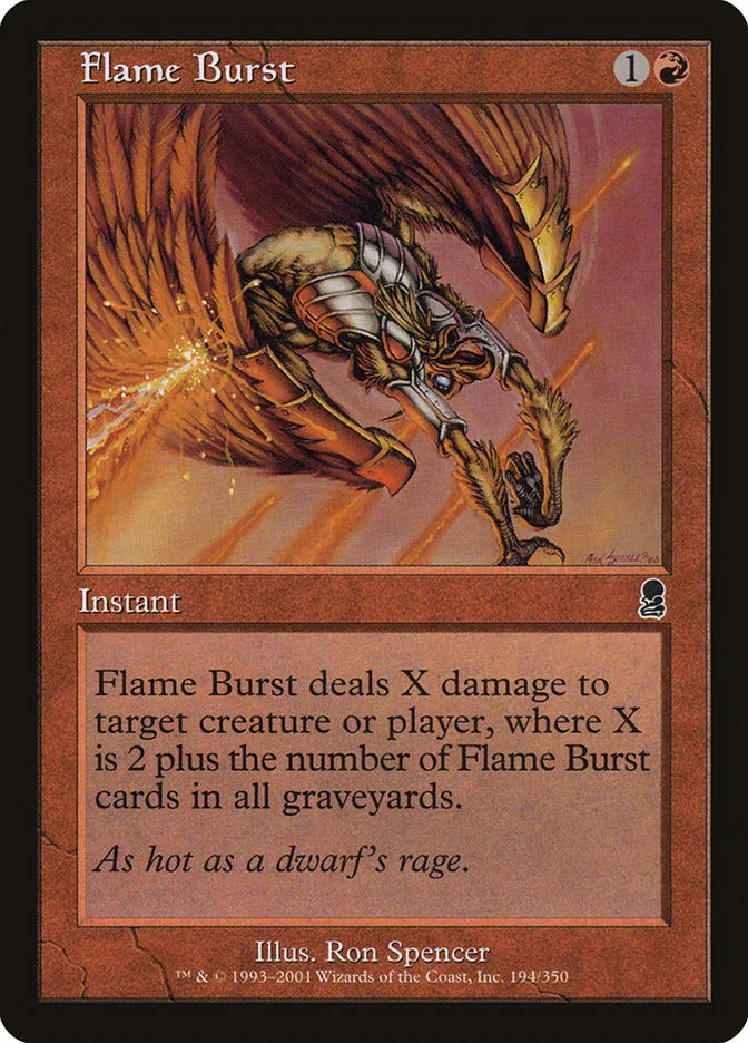 Flame Burst Front Face