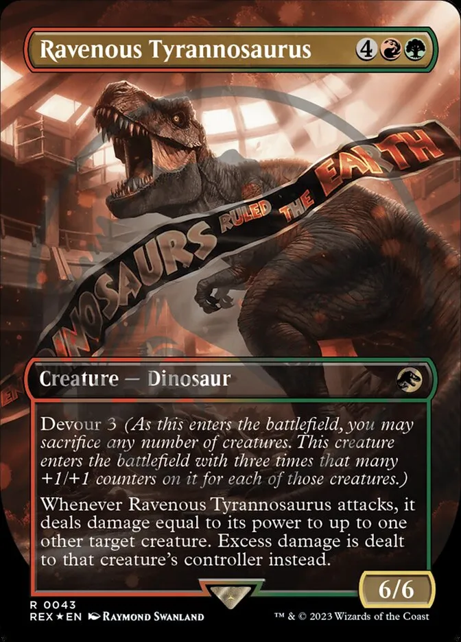 Ravenous Tyrannosaurus Front Face