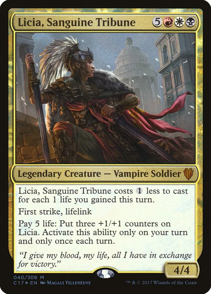 Licia, Sanguine Tribune Front Face