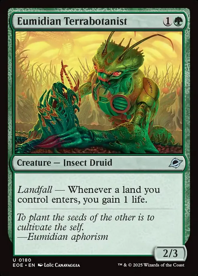 Eumidian Terrabotanist Front Face
