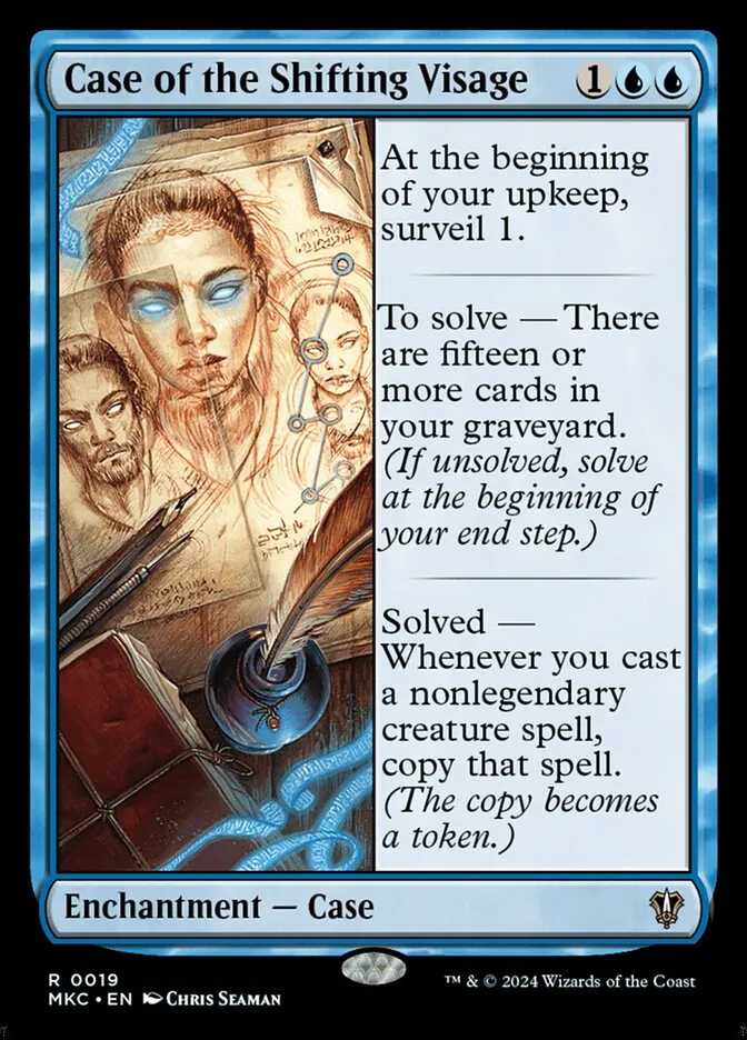 Case of the Shifting Visage Front Face