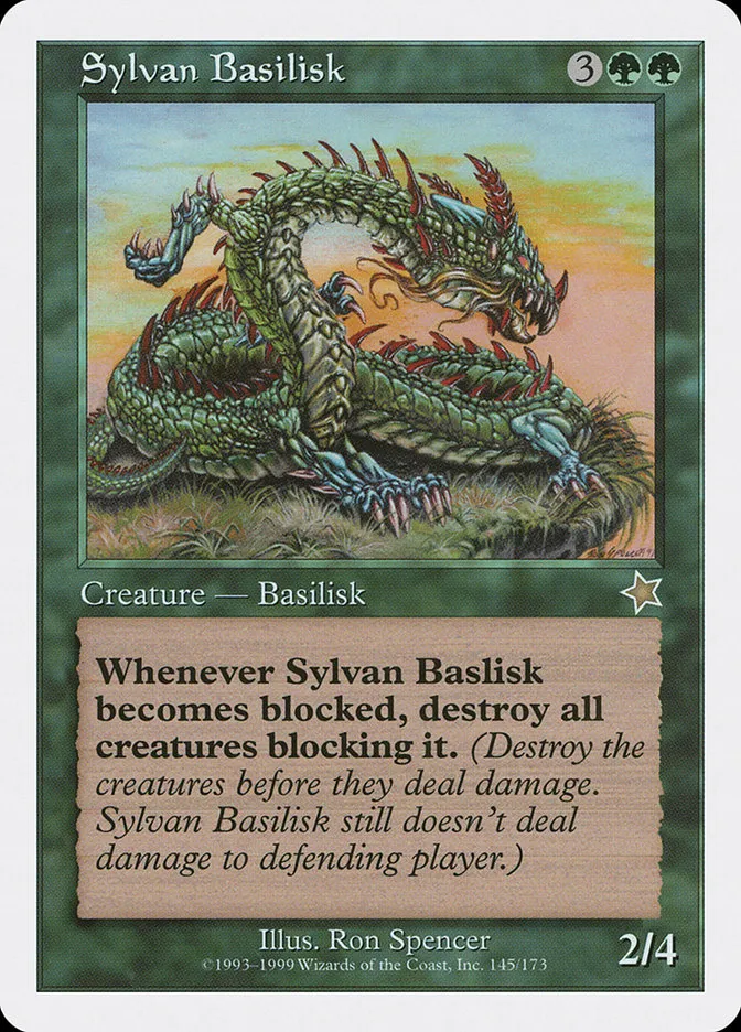 Sylvan Basilisk Front Face
