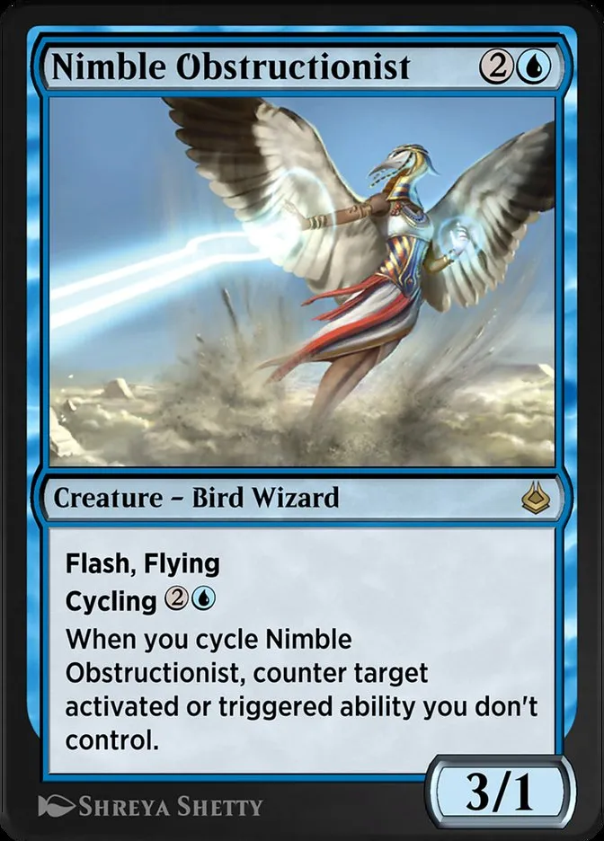 Nimble Obstructionist Front Face