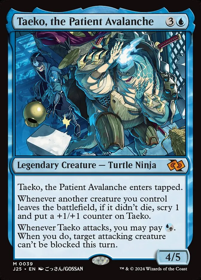 Taeko, the Patient Avalanche Front Face