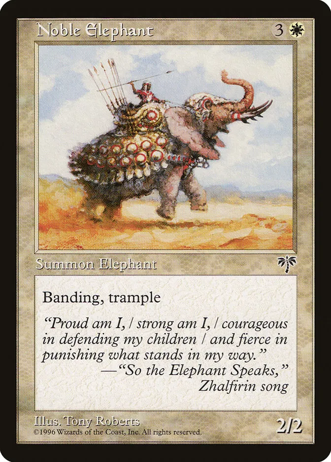 Noble Elephant Front Face