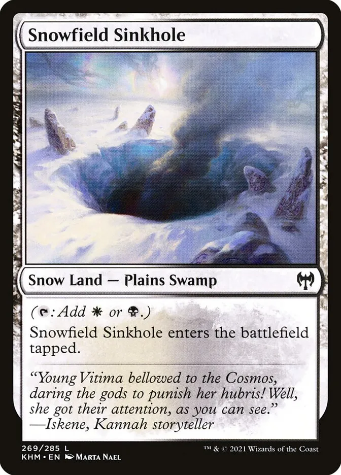 Snowfield Sinkhole Front Face