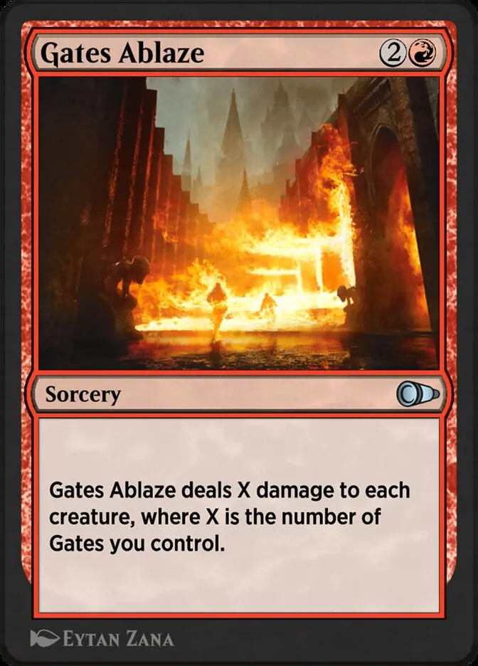 Gates Ablaze Front Face