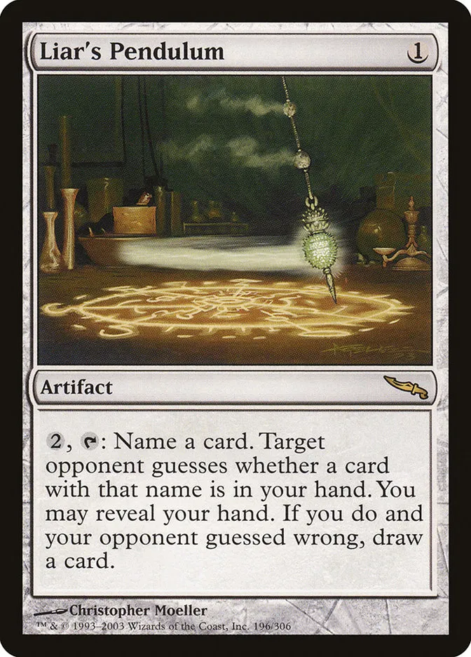 Liar's Pendulum Front Face