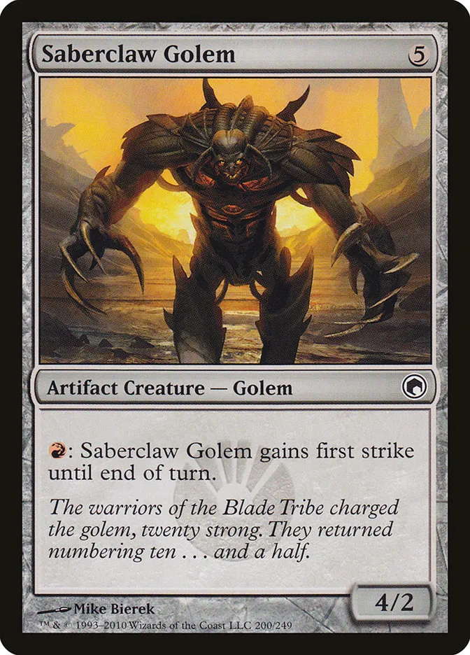 Saberclaw Golem Front Face