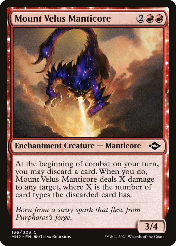 Mount Velus Manticore Front Face