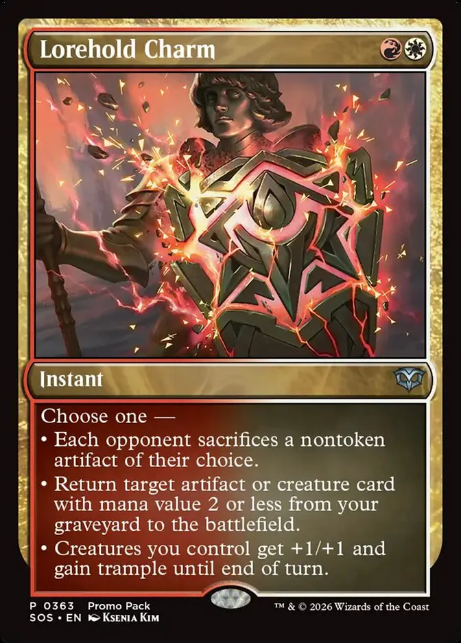 Lorehold Charm Front Face