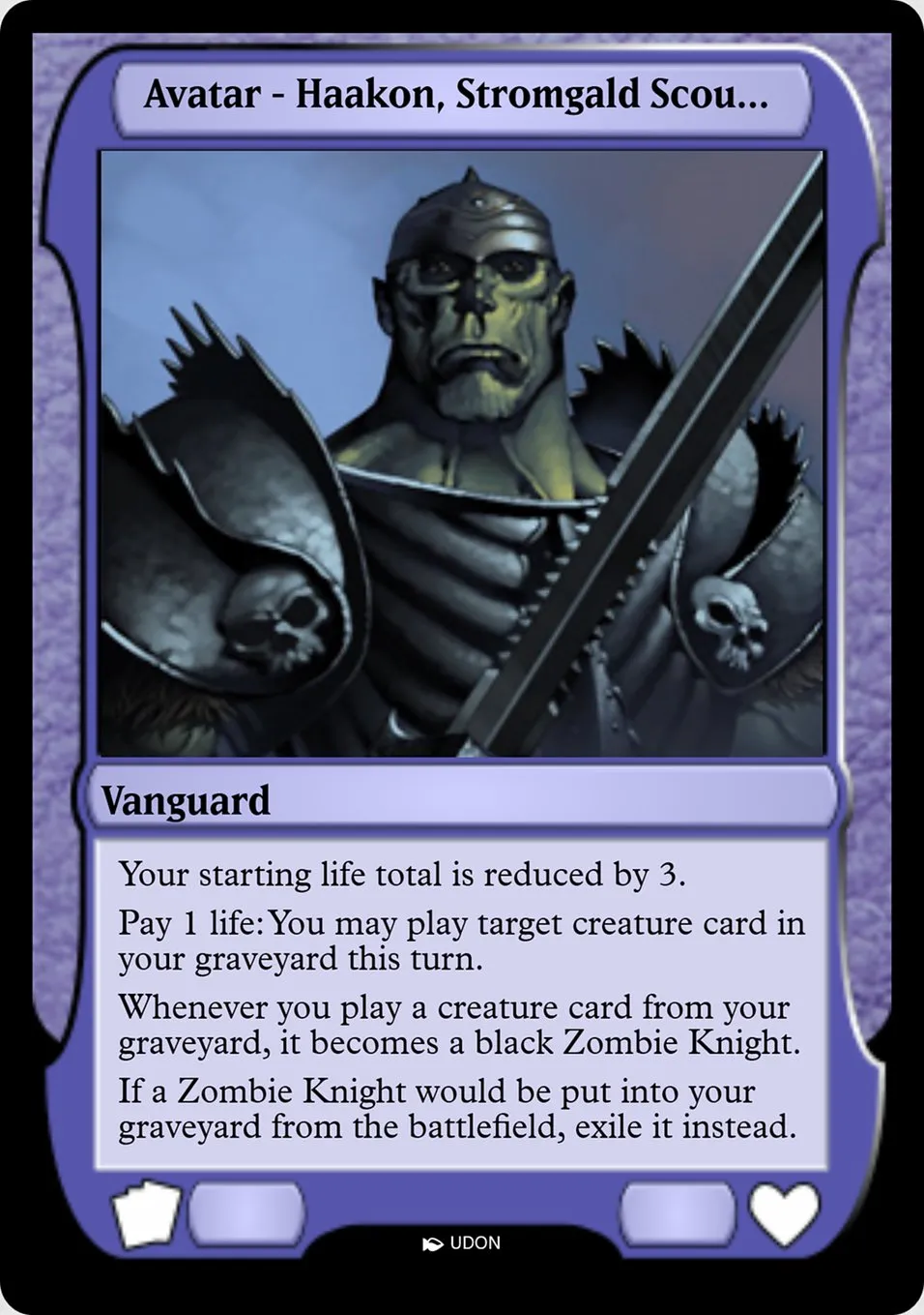 Haakon, Stromgald Scourge Avatar Front Face