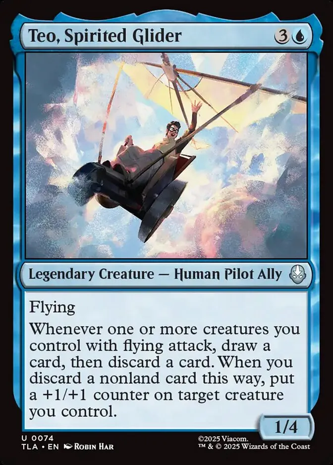 Teo, Spirited Glider Front Face