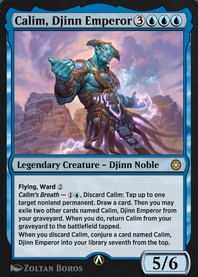 Calim, Djinn Emperor Front Face