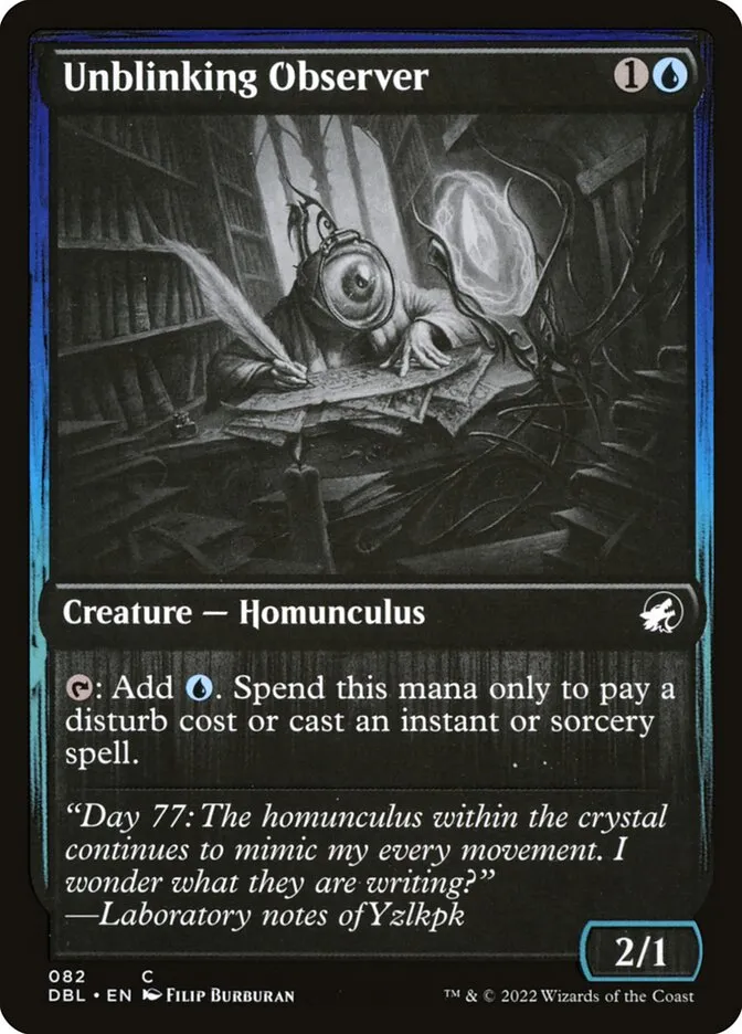 Unblinking Observer Front Face