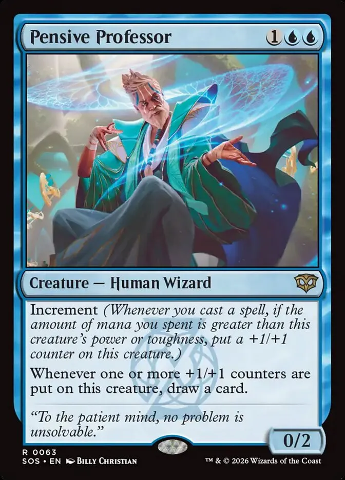 Pensive Professor Front Face