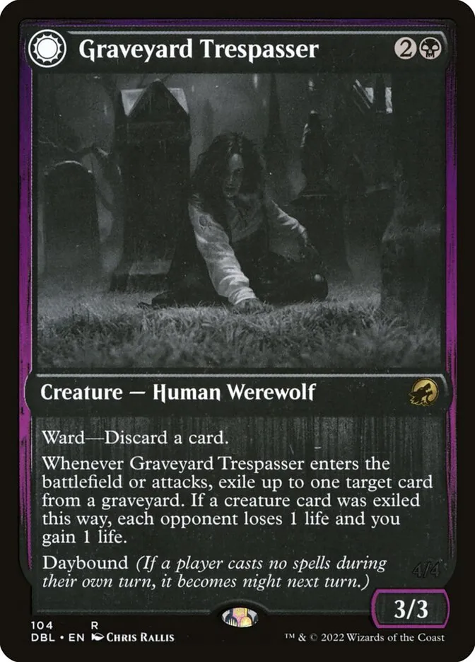 Graveyard Trespasser // Graveyard Glutton Front Face